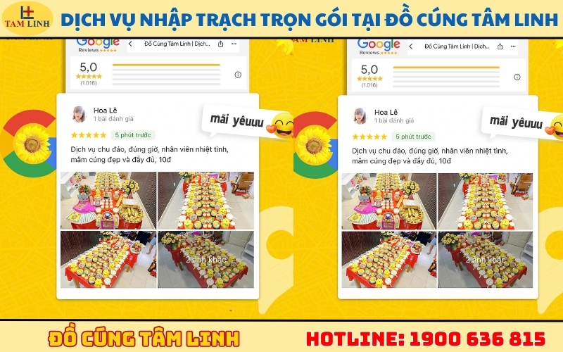 Dịch vụ nhập trạch trọn gói tại Đồ Cúng Tâm Linh