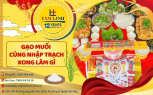 Gạo muối cúng nhập trạch xong làm gì