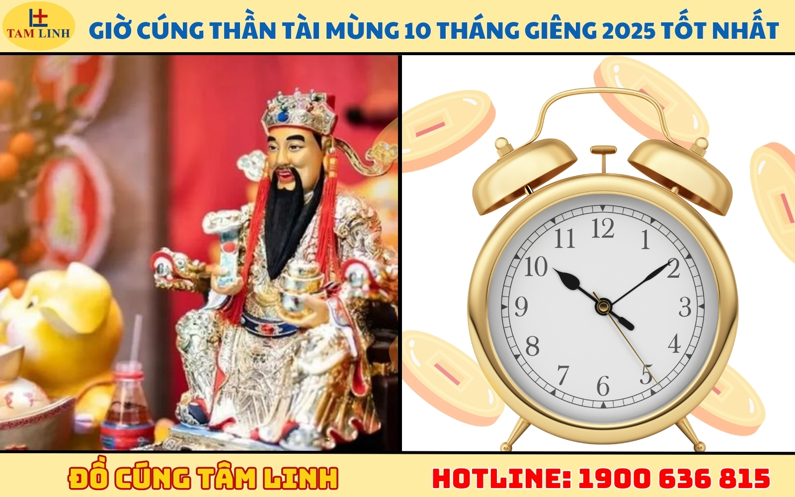 Giờ cúng Thần Tài mùng 10 tháng Giêng 2025 