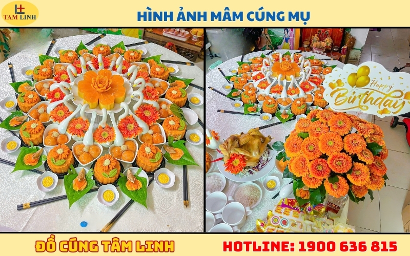 Hình ảnh mâm cúng thôi nôi