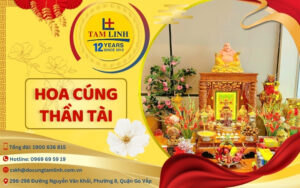 hoa cúng thần tài