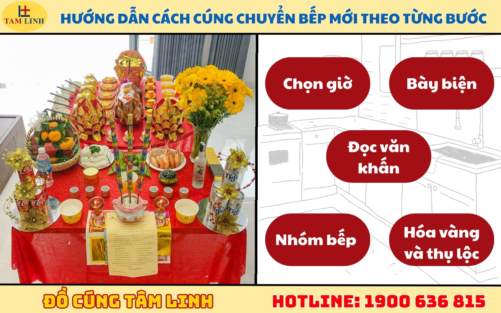 Hướng dẫn cách cúng chuyển bếp mới