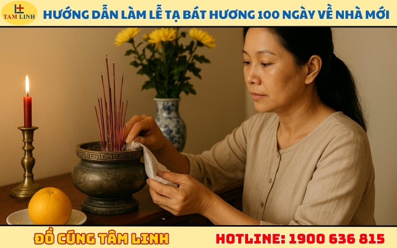 Hướng dẫn thực hiện lễ tạ bát hương 100 ngày về nhà mới