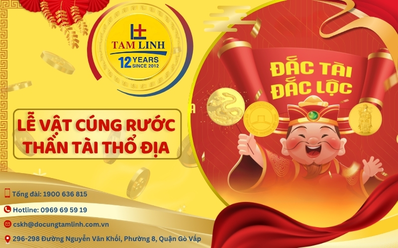Lễ vật cúng rước Thần Tài Thổ Địa