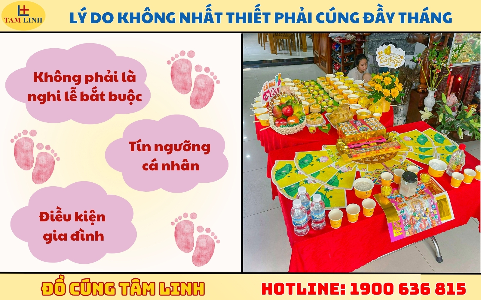 Lý do không nhất thiết phải cúng đầy tháng