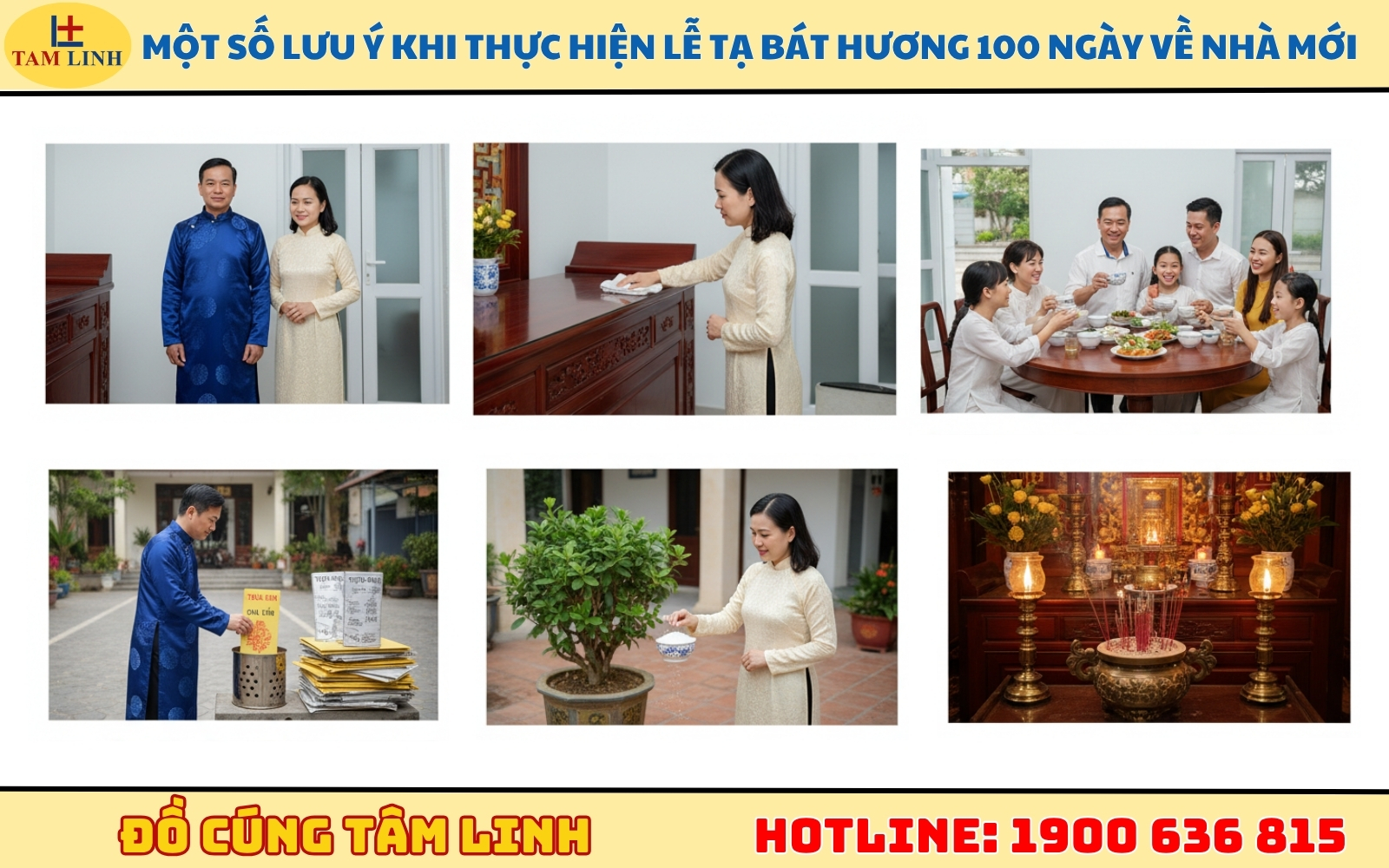 Một số lưu ý khi thực hiện lễ tạ bát hương 100 ngày về nhà mới 
