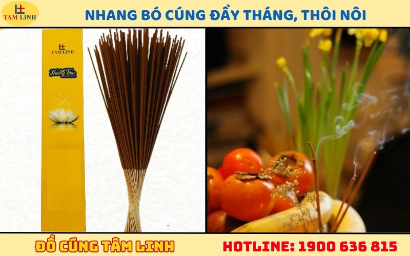 Nhang bó cúng đầy tháng, thôi nôi