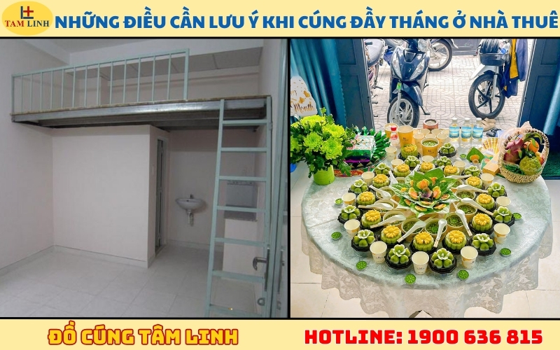Những điều ba mẹ cần lưu ý khi cúng đầy tháng ở nhà thuê