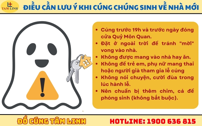Những điều cần lưu ý khi cúng chúng sinh về nhà mới