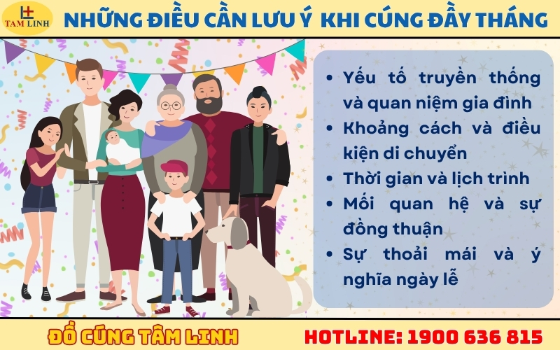 Những điều cần lưu ý khi làm lễ cúng đầy tháng ở nhà ngoại và nội