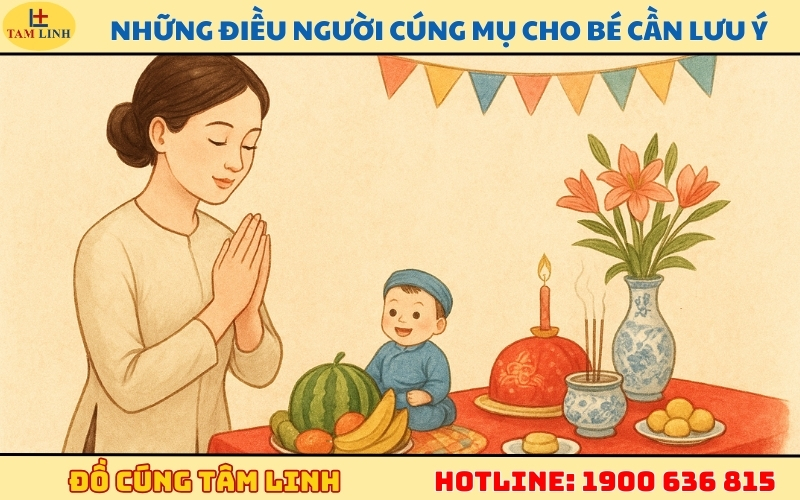 Những điều người cúng Mụ cho bé cần đặc biệt lưu ý