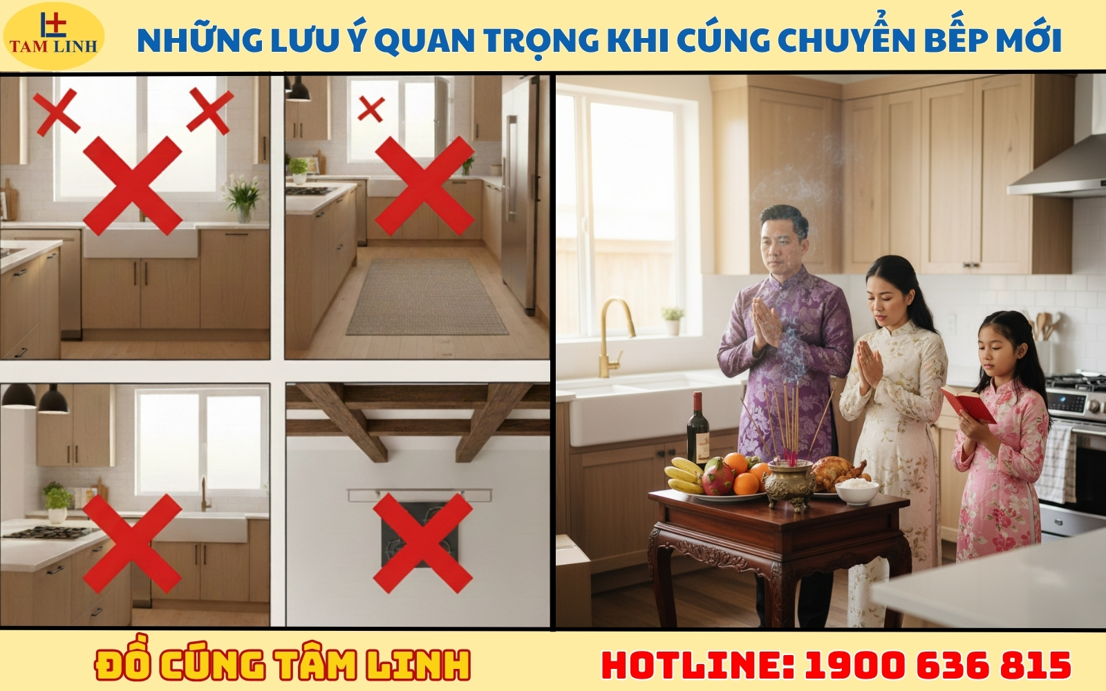 Những lưu ý quan trọng khi cúng chuyển bếp mới