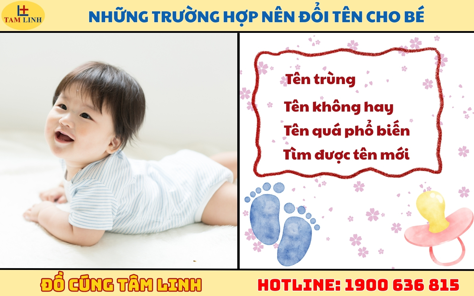 Những trường hợp nên đổi tên cho bé