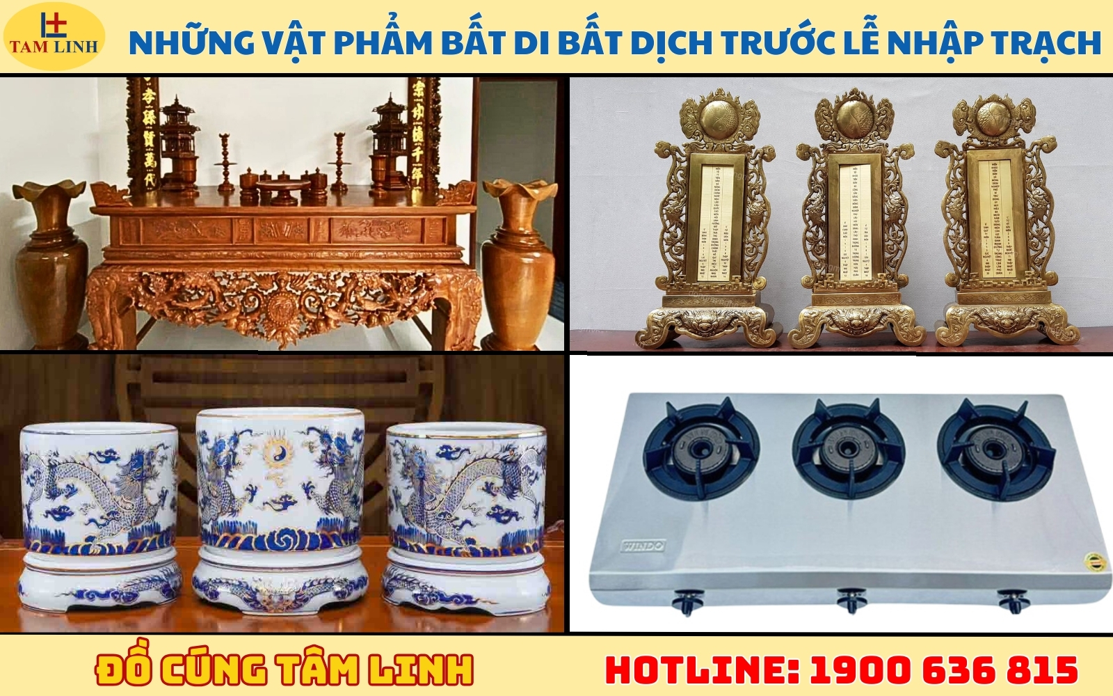 Những vật phẩm bất di bất dịch trước lễ nhập trạch