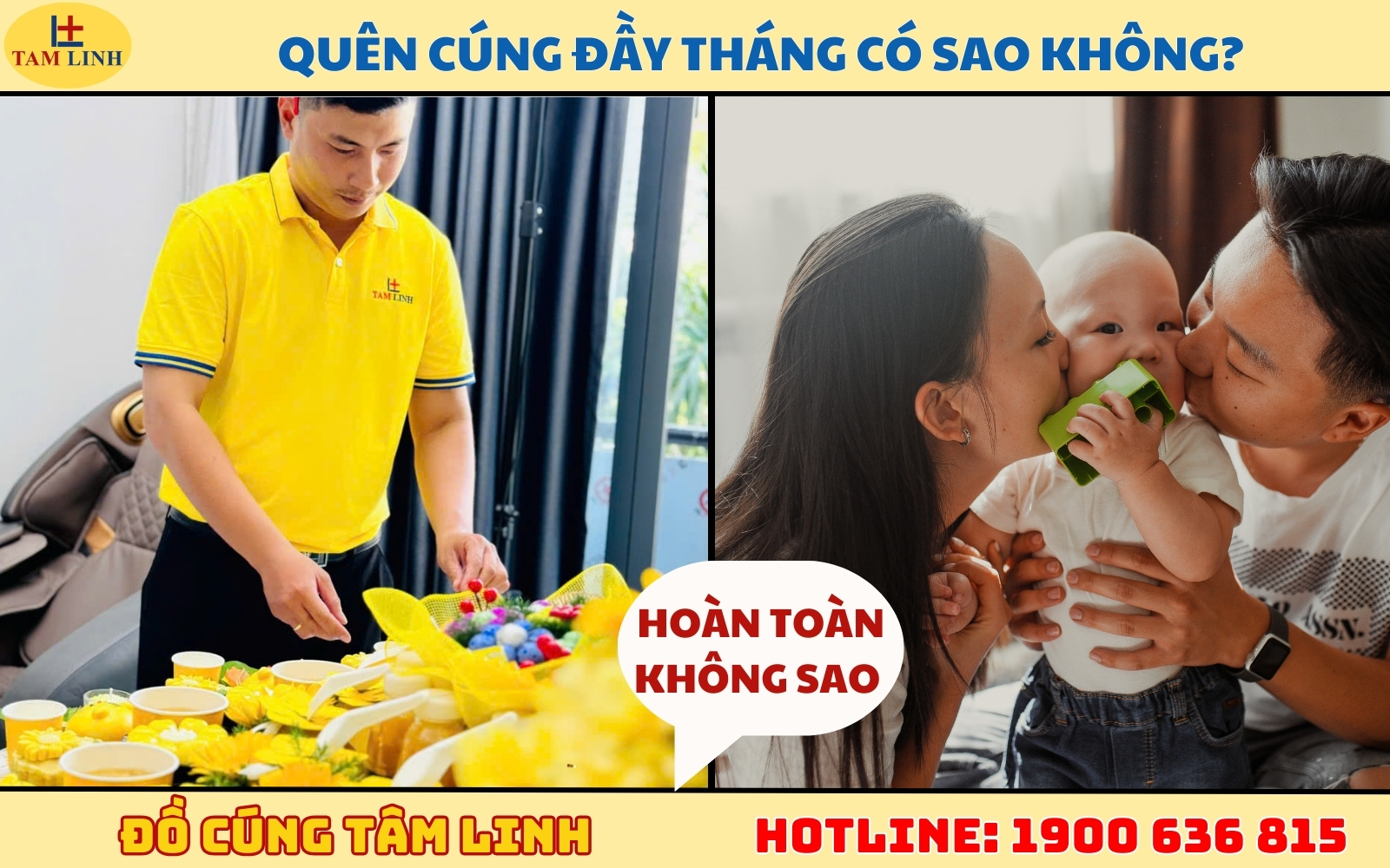 Quên cúng đầy tháng có sao không