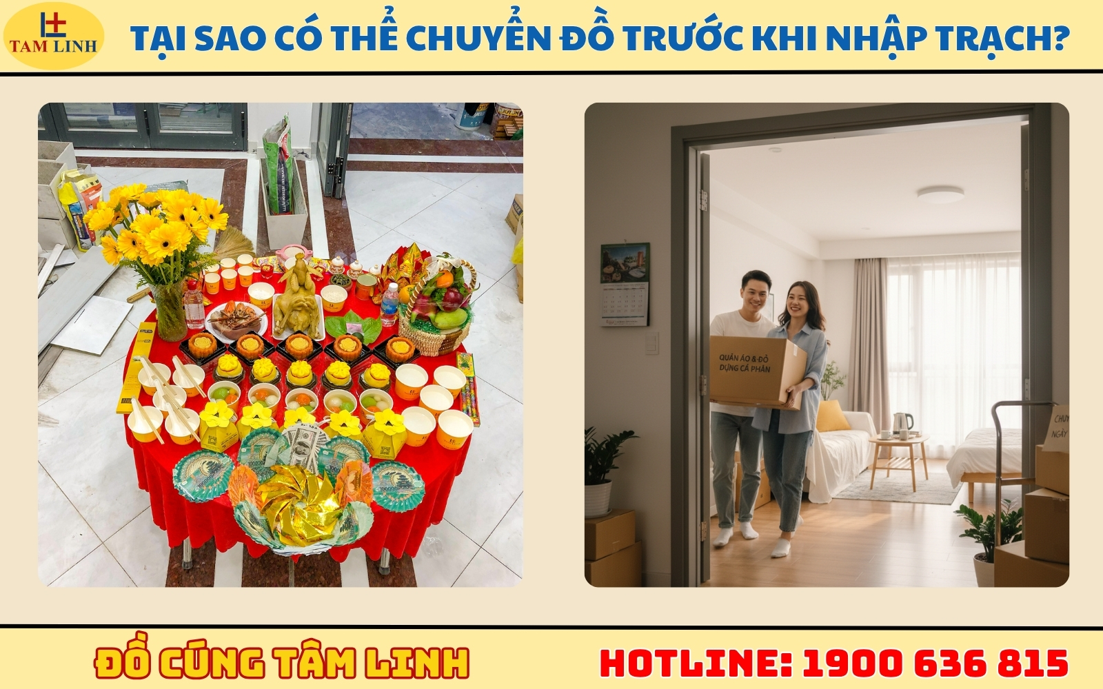 Tại sao có thể chuyển đồ trước khi nhập trạch