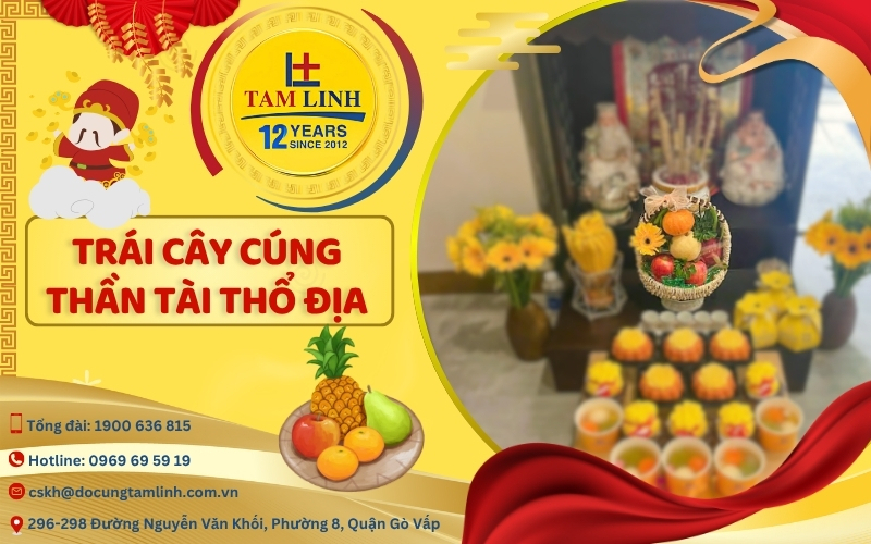 Trái cây cúng thần tài thổ địa