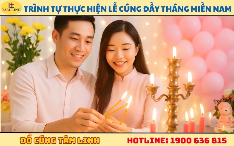 Trình tự thực hiện lễ cúng đầy tháng miền Nam