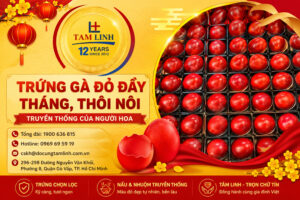 cách làm trứng gà đỏ thôi nôi đầy tháng giống người hoa