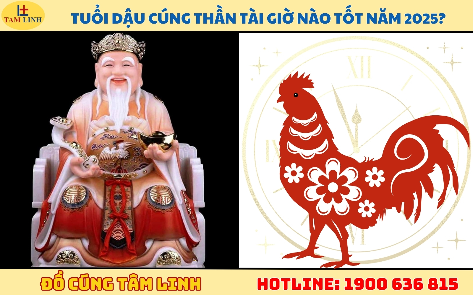 Tuổi Dậu cúng Thần Tài giờ nào tốt năm 2025