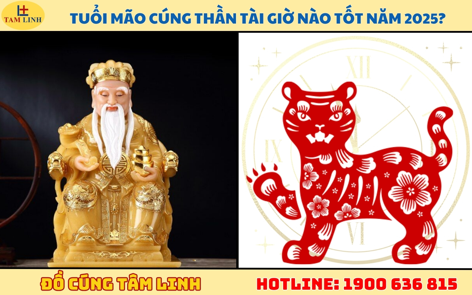 Tuổi Mão cúng Thần Tài giờ nào tốt năm 2025