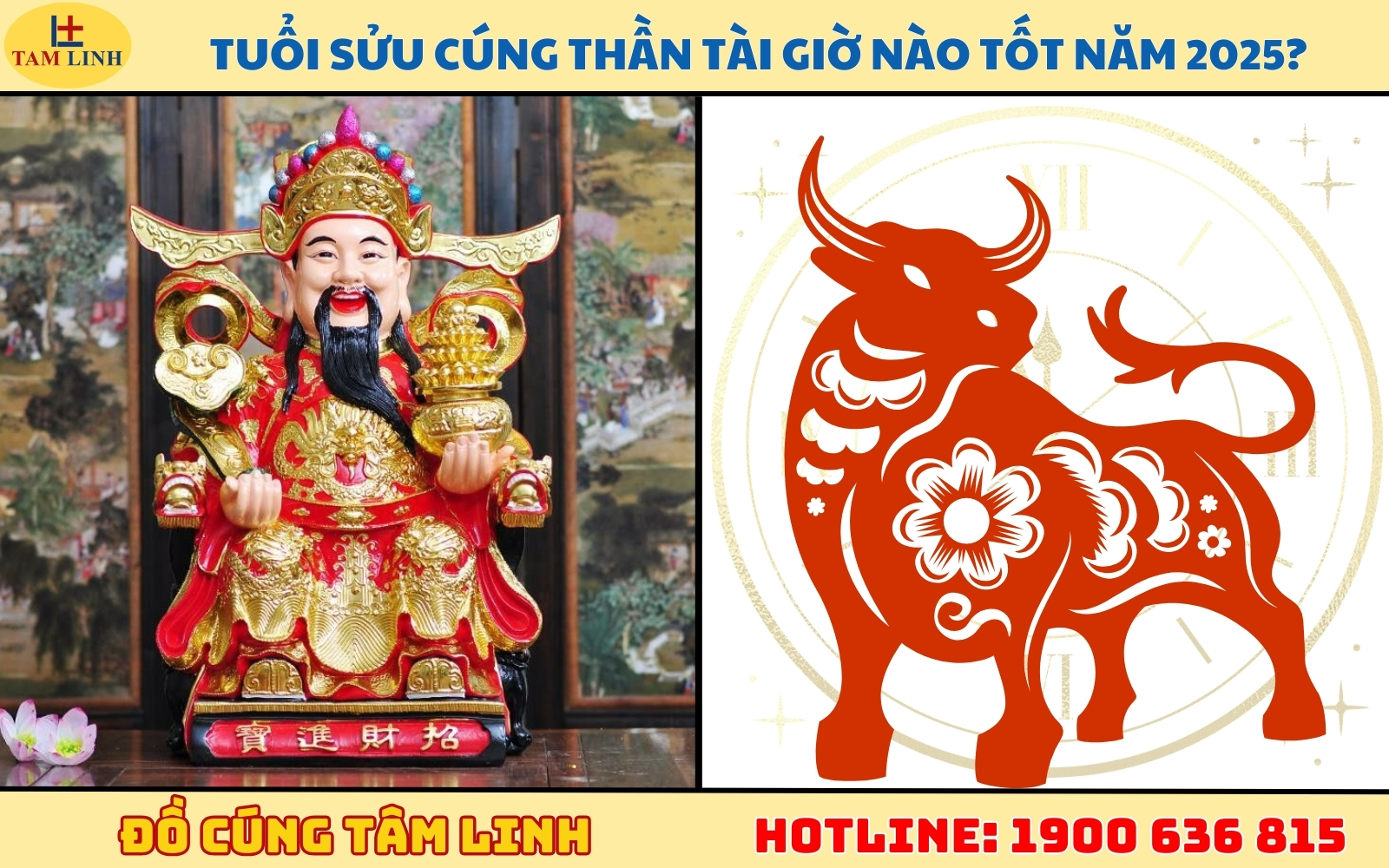 uổi Sửu cúng Thần Tài giờ nào tốt năm 2025
