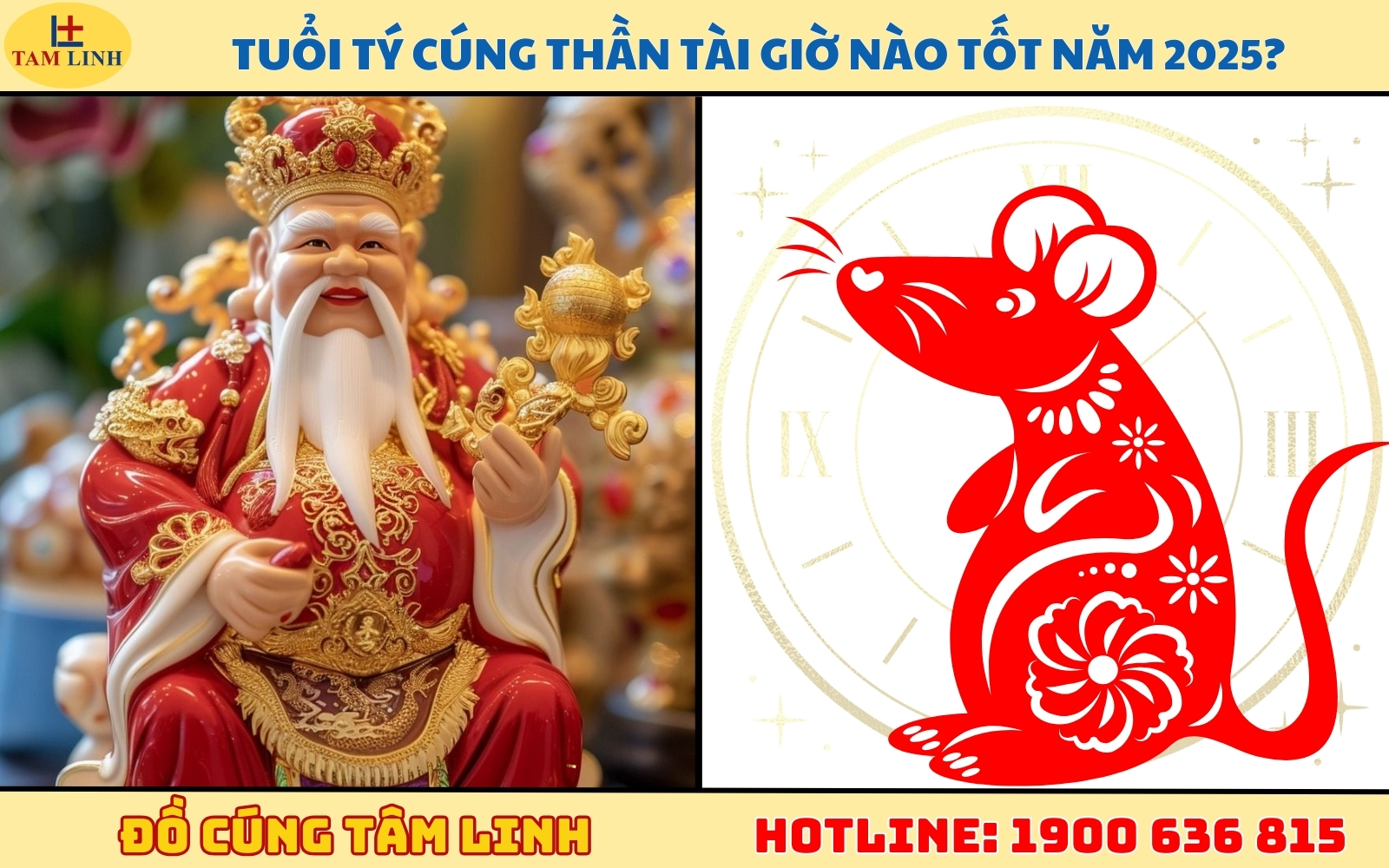 Tuổi Tý cúng Thần Tài giờ nào tốt năm 2025