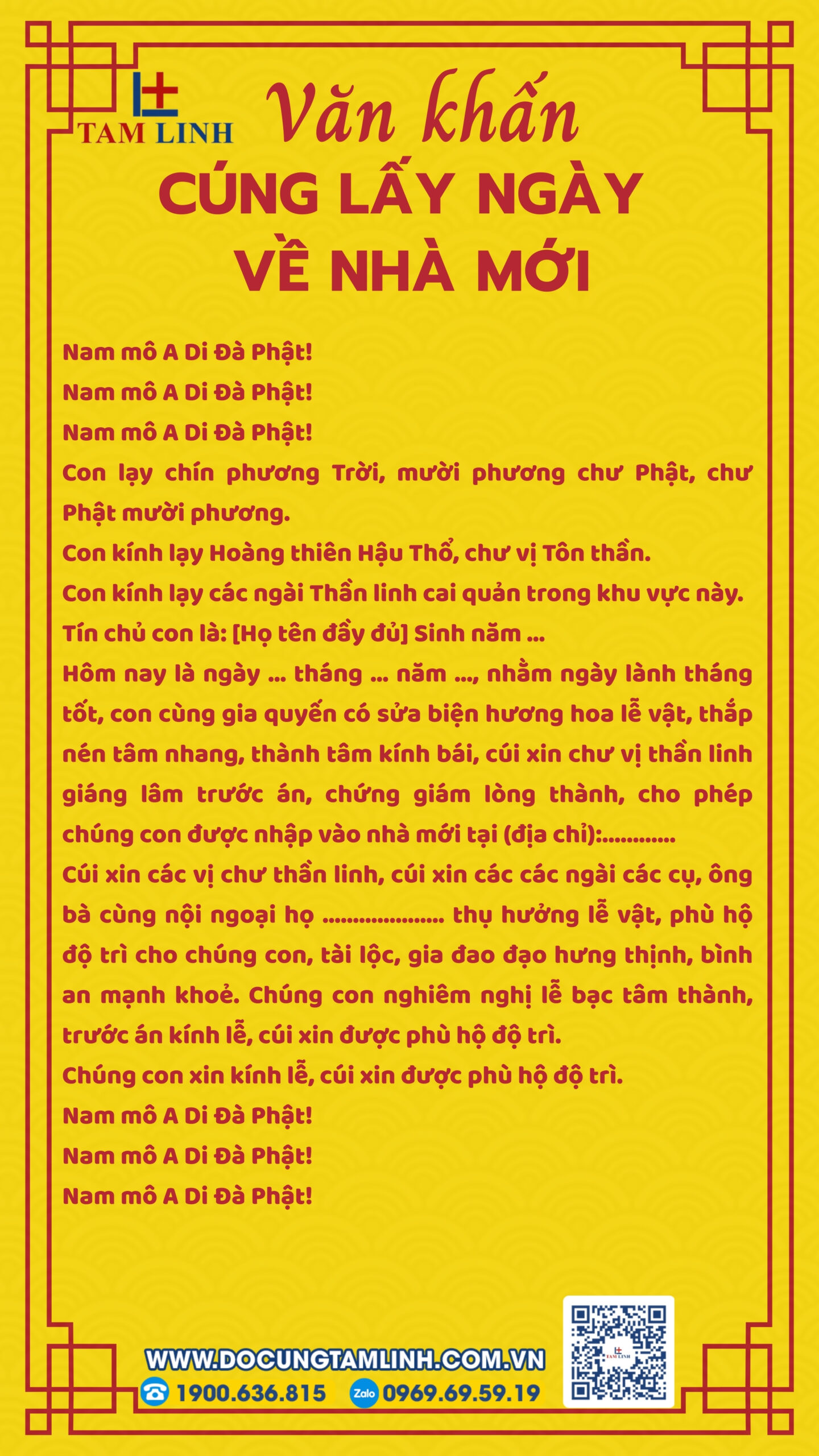 Bài cúng lấy ngày về nhà mới ngắn gọn