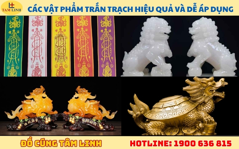Các vật phẩm trấn trạch hiệu quả và dễ áp dụng
