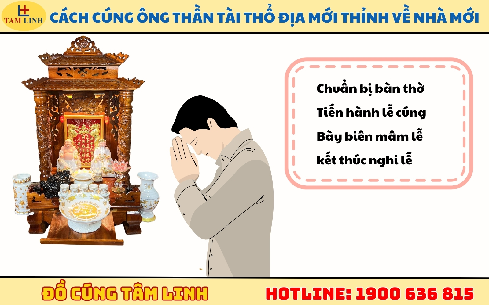 Cách cúng ông Thần Tài Thổ Địa mới thỉnh về nhà mới
