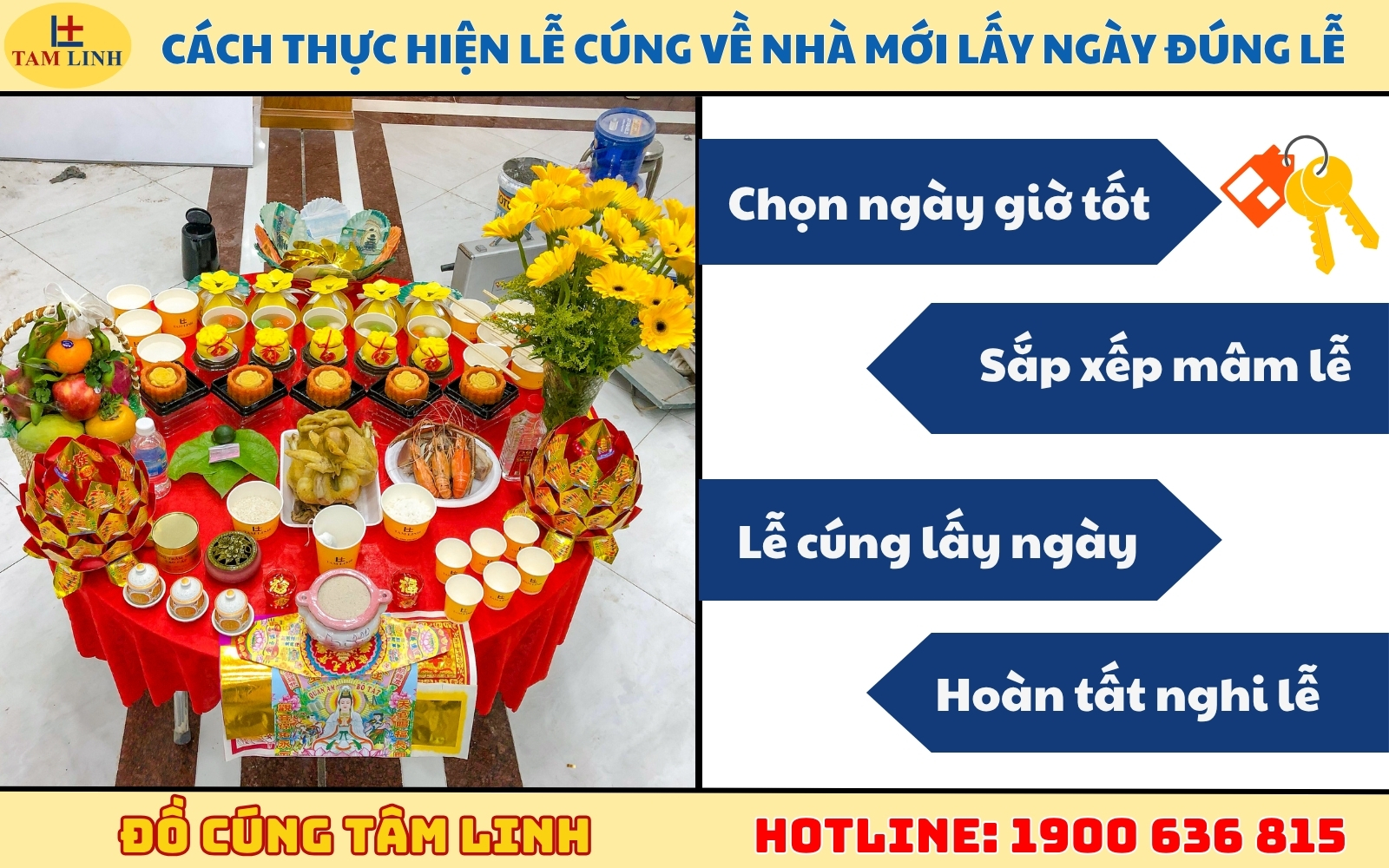 Cách thực hiện lễ cúng về nhà mới lấy ngày đúng trình tự