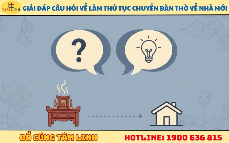 Giải đáp các câu hỏi khi làm thủ tục chuyển bàn thờ về nhà mới