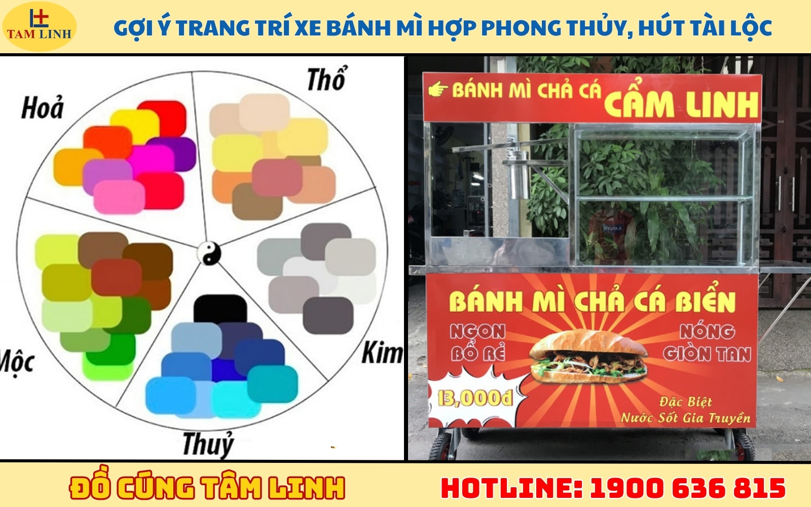 Gợi ý trang trí xe bánh mì hợp phong thủy, hút tài lộc