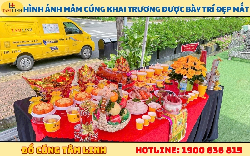 Hình ảnh mâm cúng khai trương được bày trí đẹp mắt tại Đồ Cúng Tâm Linh (3)