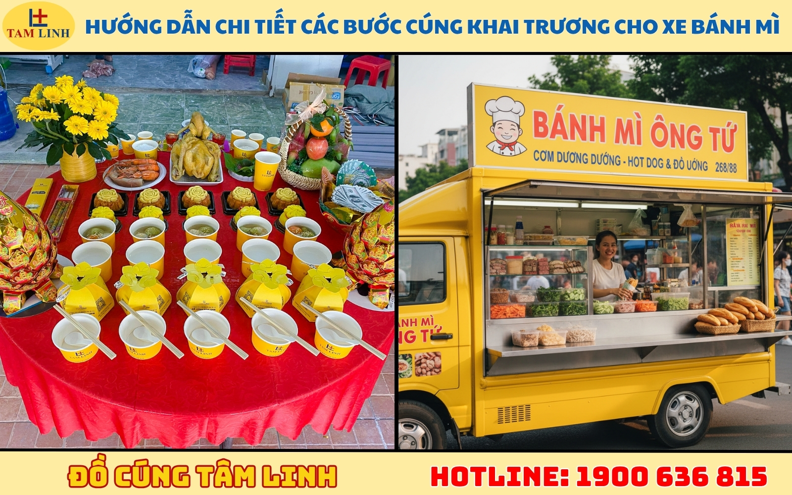 Hướng dẫn chi tiết các bước cúng khai trương cho xe bánh mì