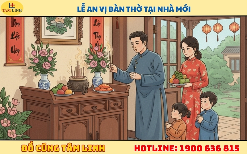 Lễ an vị bàn thờ tại nhà mới