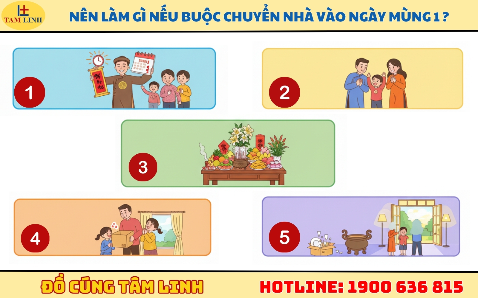 Nên làm gì nếu bắt buộc chuyển nhà vào ngày mùng 1