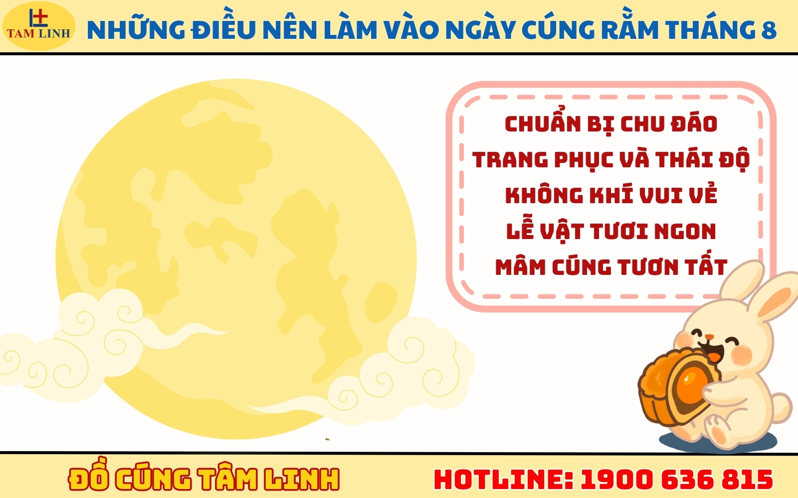 Những điều nên làm vào ngày cúng rằm tháng 8