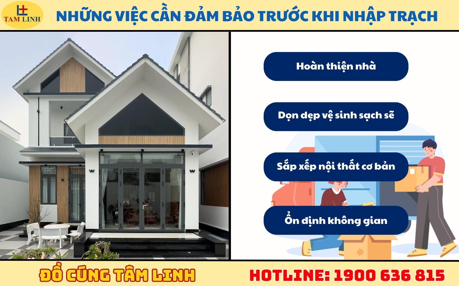 Những việc cần đảm bảo trước khi nhập trạch 