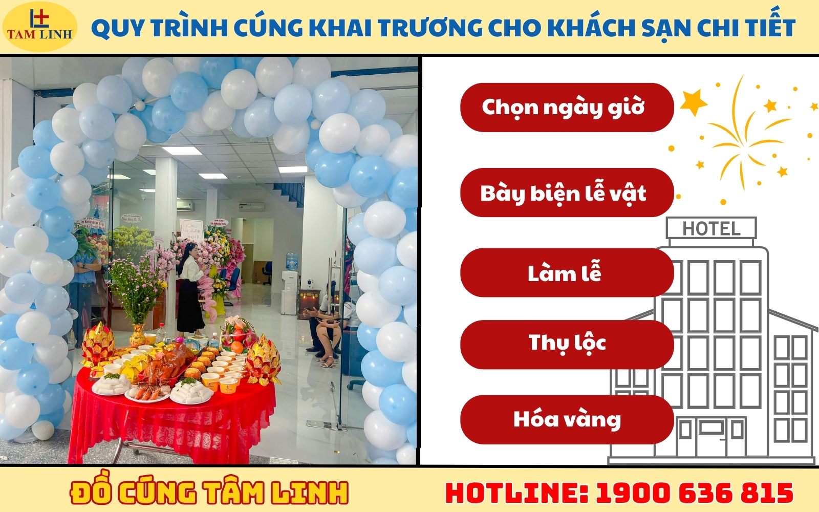 Quy trình cúng khai trương cho khách sạn chi tiết