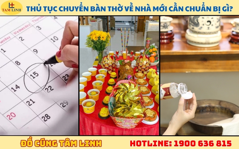 Thủ tục chuyển bàn thờ về nhà mới cần chuẩn bị gì
