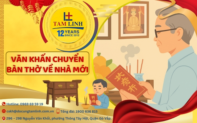 Văn khấn chuyển bàn thờ về nhà mới