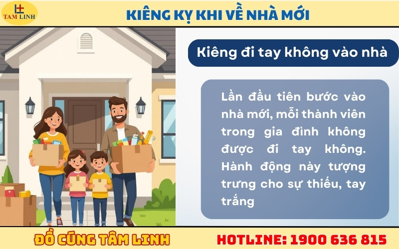 về nhà mới kiêng gì - đi tay không vào nhà