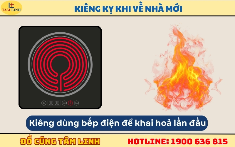 về nhà mới kiêng gì - dùng bếp điện để khai hoả lần đầu