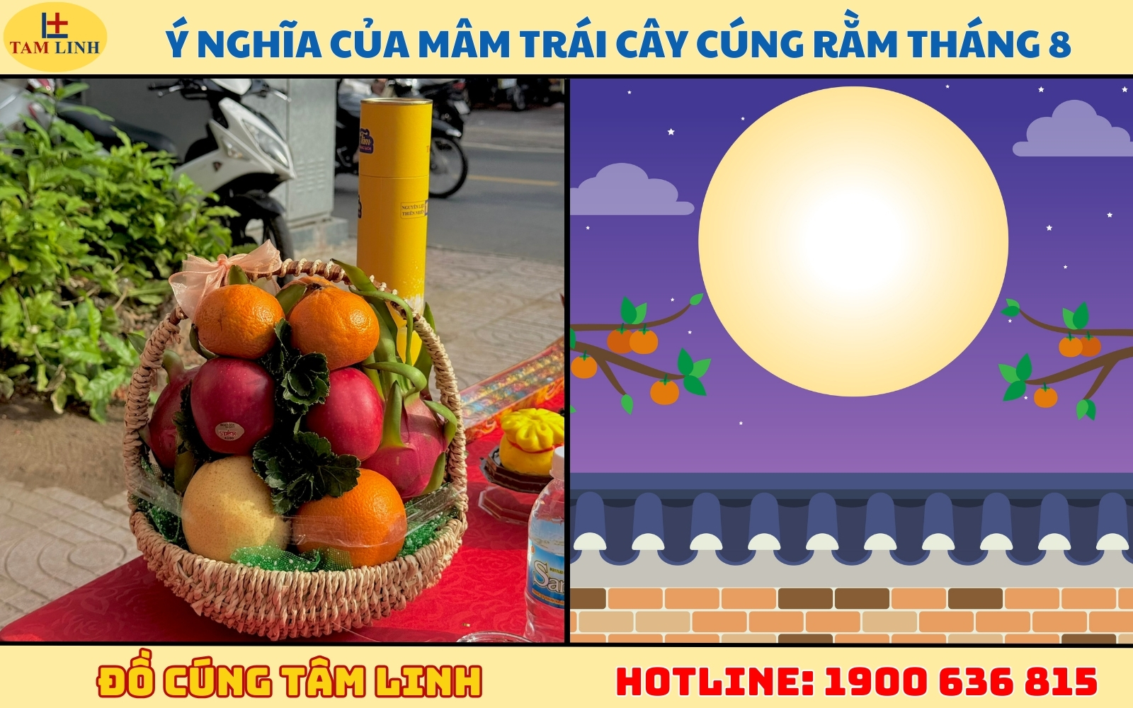 Ý nghĩa của mâm trái cây cúng Rằm tháng 8