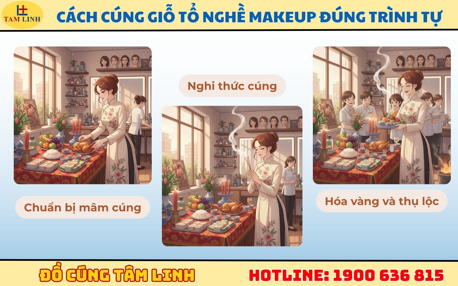 Cách cúng giỗ tổ nghề makeup đúng trình tự