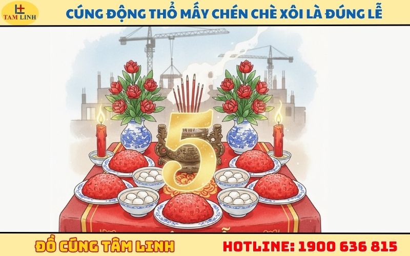 Cúng động thổ mấy chén chè xôi là ĐÚNG LỄ