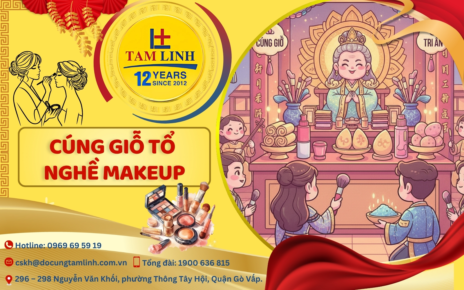 Cúng giô tổ nghề makeup