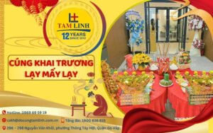 Cúng khai trương lạy mấy lạy