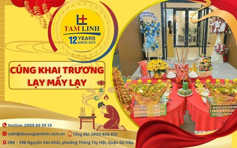 Cúng khai trương lạy mấy lạy